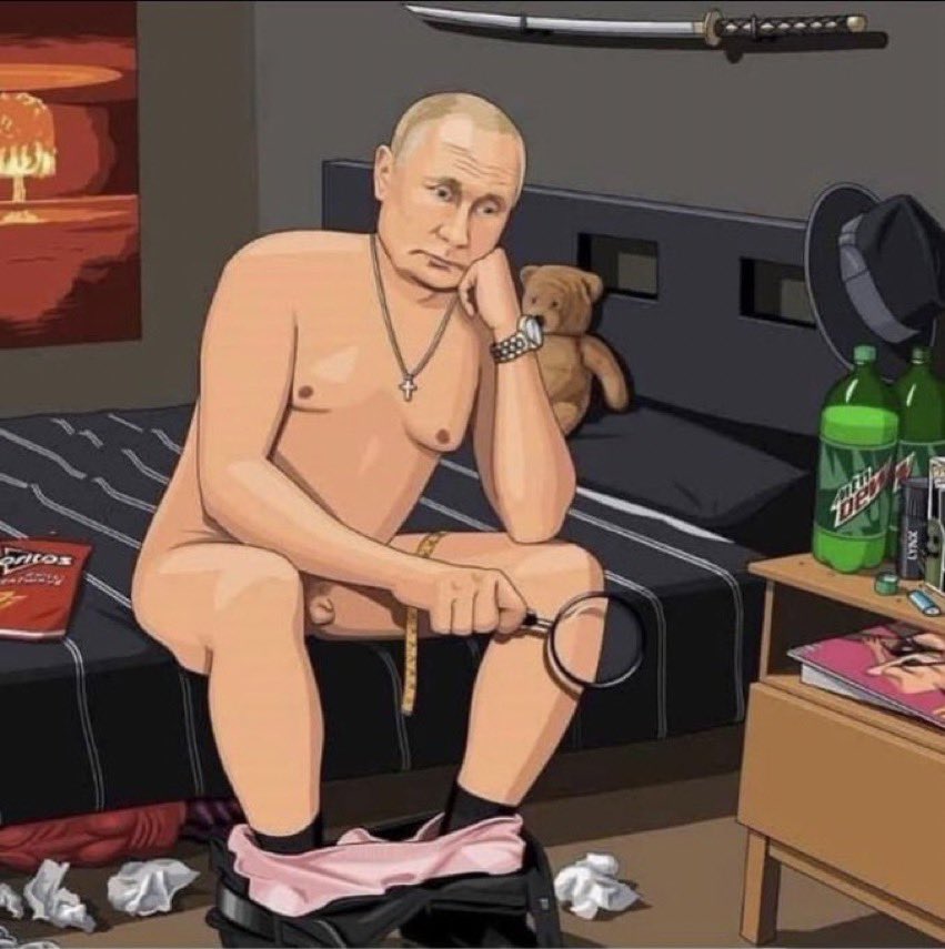 Putin searching his dick