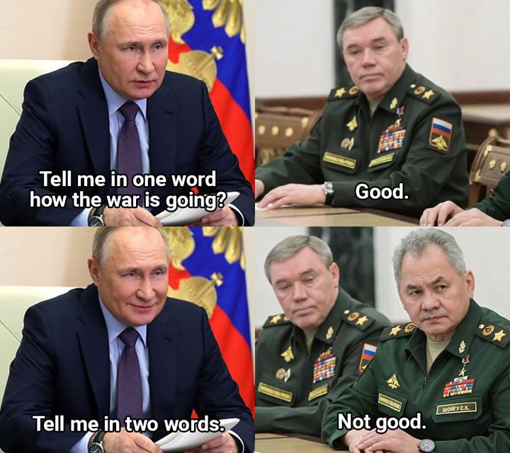 How the war is going ? Putin and Gerasimov